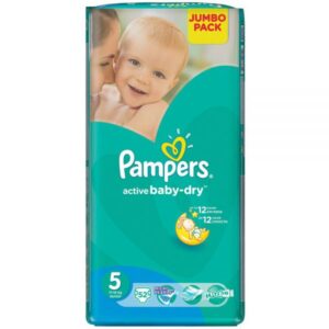 Pampers Active Baby Baby Diapers 5 Junior 52 pcs